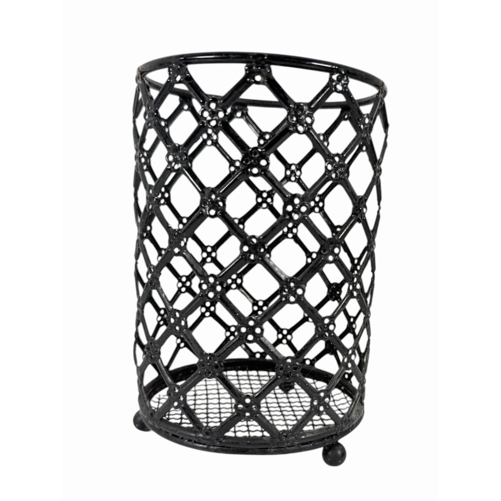 Storage Organizer Home‎ Kitchen Container Candle Holder Metal Black